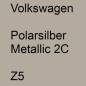 Preview: Volkswagen, Polarsilber Metallic 2C, Z5.